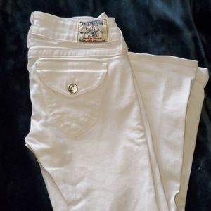True religion White bootcute  jeans